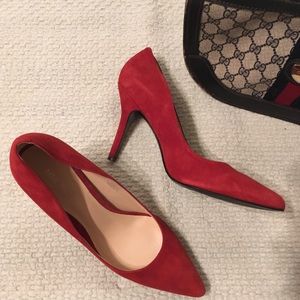 Nine West Shoes - NEW Red Suede pump heel Nine West Shoes - NEW Red Suede pump heel